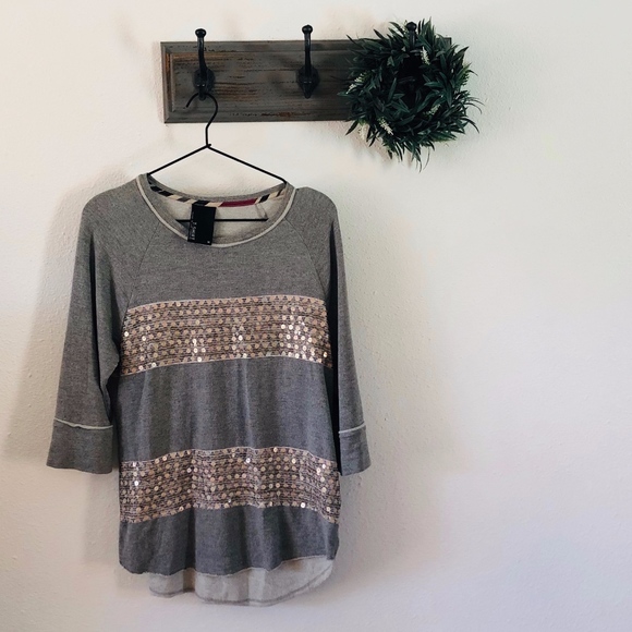 Anthropologie Sweaters - Anthro Dolan Gray Sequin Sweatshirt M